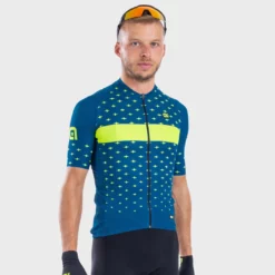 Alé PRR Stars Radtrikot 13 Alé PRR Stars Radtrikot -Fox Racing Verkaufsladen Al PRR Stars Cycling Jersey Jerseys Petrol Fluo Yellow SS21 L21091462 01 1