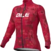 Alé Women's Solid Break Long Sleeve Jersey -Fox Racing Verkaufsladen Al SOLID BREAK LS LADY JERSEY Jerseys RED AW22 L22015426 03