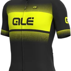 Alé Solid Blend Radtrikot -Fox Racing Verkaufsladen Al Solid Blend Cycling Jersey Jerseys Black Fluro Yellow SS21 L20156540 01