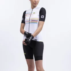 Alé Logo Radtrikot Frauen -Fox Racing Verkaufsladen Al Women s Logo Jersey Jerseys White SS22 L22150400 01 5