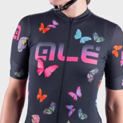 Alé PRR Butterfly Radtrikot Frauen -Fox Racing Verkaufsladen Al Women s PRR Butterfly Cycling Jersey Jerseys Black Pink SS21 L21169401 03 1