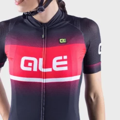 Alé Solid Blend Radtrikot Frauen -Fox Racing Verkaufsladen Al Women s Solid Blend Cycling Jersey Jerseys Black Strawberry SS21 L20167405 03 1