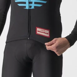Castelli Hollywood Radtrikot (langarm) -Fox Racing Verkaufsladen Castelli Hollywood Long Sleeve Cycling Jersey Jerseys Hollywood Black AW21 CS4300092B040102 2