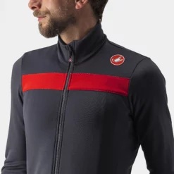 Castelli Puro 3 Radtrikot (langarm) 13 Castelli Puro 3 Radtrikot (langarm) -Fox Racing Verkaufsladen Castelli Puro 3 Long Sleeve Jersey Jerseys Dark Grey Red Reflex SS23 CS185110301 1