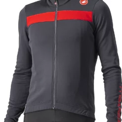 Castelli Puro 3 Radtrikot (langarm) 11 Castelli Puro 3 Radtrikot (langarm) -Fox Racing Verkaufsladen Castelli Puro 3 Long Sleeve Jersey Jerseys Dark Grey Red Reflex SS23 CS185110301