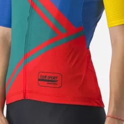 Castelli Women's Club Sport Competizione Jersey -Fox Racing Verkaufsladen Castelli Women s Club Sport Competizione Jersey Jerseys Green Red Blue Yello SS22 2