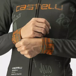 Castelli Graffiti Thermo Radtrikot Frauen (langarm) -Fox Racing Verkaufsladen Castelli Women s Graffiti Thermal Long Sleeve Cycling Jerse Jerseys Street Art Cypress AW21 2