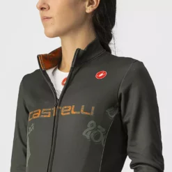 Castelli Graffiti Thermo Radtrikot Frauen (langarm) -Fox Racing Verkaufsladen Castelli Women s Graffiti Thermal Long Sleeve Cycling Jerse Jerseys Street Art Cypress AW21 3