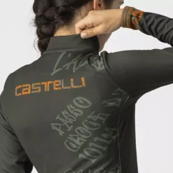 Castelli Graffiti Thermo Radtrikot Frauen (langarm) -Fox Racing Verkaufsladen Castelli Women s Graffiti Thermal Long Sleeve Cycling Jerse Jerseys Street Art Cypress AW21 4
