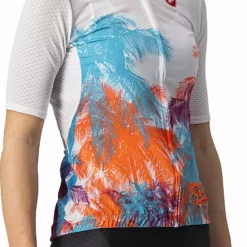 Castelli Hollywood Competizione Miami Radtrikot Frauen -Fox Racing Verkaufsladen Castelli Women s Hollywood Competizione Cycling Miami Jers Jerseys Miami White SS21