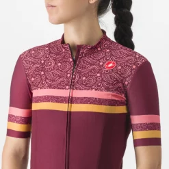 Castelli Women's Moda Squadra Jersey -Fox Racing Verkaufsladen Castelli Women s Moda Squadra Jersey Jerseys Moda Bordeaux Pink SS22 CS4300414B399001