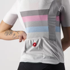 Castelli Movimento Radtrikot Frauen (limitierte Auflage) -Fox Racing Verkaufsladen Castelli Women s Movimento Jersey Limited Edition Jerseys White Pastel Grey SS21 1