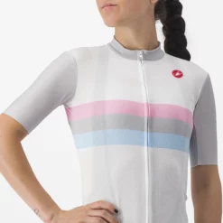 Castelli Women's Velocissima Squadra Jersey -Fox Racing Verkaufsladen Castelli Women s Velocissima Squadra Jersey Jerseys White Pastel Grey SS22 CS4300414B391011 0