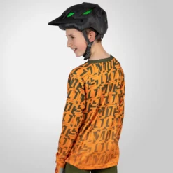 Endura Kid's MT500JR Long Sleeve Print Cycling Jersey -Fox Racing Verkaufsladen Endura Kid s MT500JR Long Sleeve Print Cycling Jersey Jerseys Tangerine SS23 E7156OT K7 2