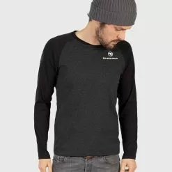 Endura One Clan Raglan Shirt (langarm) -Fox Racing Verkaufsladen Endura One Clan Raglan Long Sleeve T Shirt T Shirts Grey AW22 E3151GY 3