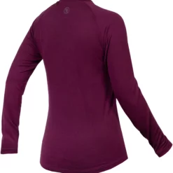 Endura BaaBaa Blend Funktionsshirt Frauen (Baselayer, Langarm) -Fox Racing Verkaufsladen Endura Women s BaaBaa Blend Long Sleeve Base Layer Base Layers Aubergine AW22 E6165AU 2 0