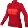 Endura FS260 Pro Jetstream Radtrikot II Frauen -Fox Racing Verkaufsladen Endura Women s FS260 Pro Jetstream L S Jersey II Jerseys Rust Red AW19 E6164RR 2