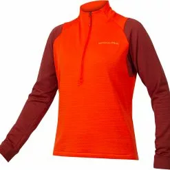 Endura Singletrack Fleece Oberteil Frauen -Fox Racing Verkaufsladen Endura Women s Singletrack Fleece Fleeces Paprika AW22 E9183PA 7
