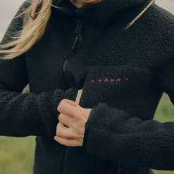Föhn Polartec Big Pile Fleecejacke Frauen (mit Kapuze) -Fox Racing Verkaufsladen F hn Women s Polartec Big Pile Hooded Fleece Fleeces Black NotSet SK0314BLACKUK 8 1