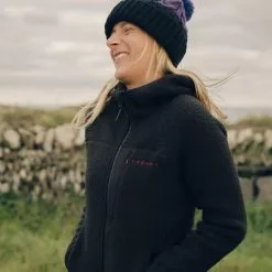 Föhn Polartec Big Pile Fleecejacke Frauen (mit Kapuze) -Fox Racing Verkaufsladen F hn Women s Polartec Big Pile Hooded Fleece Fleeces Black NotSet SK0314BLACKUK 8 3