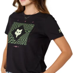 Fox Racing Women's TS57 Short Sleeve Tee -Fox Racing Verkaufsladen Fox Racing Women s TS57 Short Sleeve Tee T Shirts Black AW22 30495 001 M 1