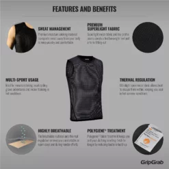 GripGrab Ultralight Mesh Baselayer (ärmellos, 3er Pack) 11 GripGrab Ultralight Mesh Baselayer (ärmellos, 3er Pack) -Fox Racing Verkaufsladen GripGrab Ultralight Sleeveless Mesh Baselayer 3 Pack Base Layers Black SS19 901301553