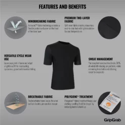 GripGrab Windbreaking Performance Baselayer (kurzarm) -Fox Racing Verkaufsladen GripGrab Windbreaking Performance Short Sleeve Base Layer Base Layers Black 2020 600901604 2