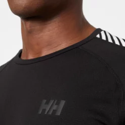Helly Hansen Lifa Active Stripe Crew Funktionsshirt -Fox Racing Verkaufsladen Helly Hansen Lifa Active Stripe Crew Baselayer Base Layers Black AW22 49412 990 S 3
