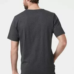 Helly Hansen Logo T-Shirt -Fox Racing Verkaufsladen Helly Hansen Logo T Shirt T Shirts Ebony Melange AW22 33979 982 S 1