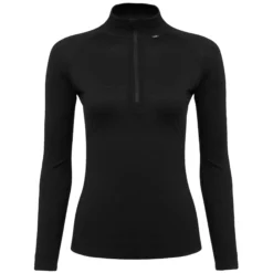 Dhb Merino Funktionsshirt Frauen (M_200, Langarm, Mit Stehkragen And Reißverschluss) -Fox Racing Verkaufsladen dhb Women s Merino LS Zip Neck Base Layer M 200 Base Layers Dark Grey NU0472GRY8 0 v2